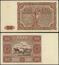 100 złotych 15.07.1947, seria D, numeracja 31140