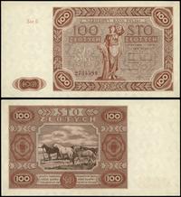 100 złotych 15.07.1947, seria G, numeracja 27343