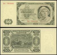50 złotych 1.07.1948, seria DI, numeracja 750560