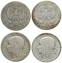 Polska, zestaw: 2 x 5 złotych, 1933 i 1934