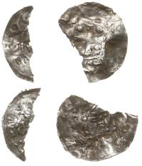 dwie części denarów bawarskich X i XI w., srebro