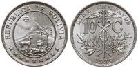 10 centavos 1939, miedzionikiel, piękne, KM 179.