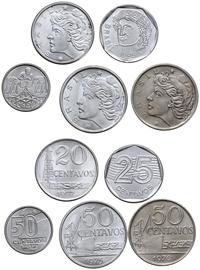 Brazylia, zestaw: 3 x 50 centavos (1970, 1975, 1989), 25 centavos 1995, 20 centavos 1977