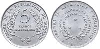 5 franków 1969, Bruksela, aluminium, piękne, KM 
