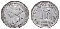 10 centów 1892, srebro, KM 94