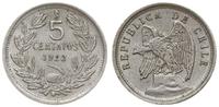 5 centavos 1923, Santiago, miedzionikiel, piękni