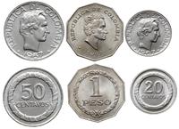 zestaw: 20 centavos, 50 centavos i 1 peso 1967, 