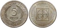 5 pesos 1968, Bogota, Międzynarodowy Kongres Euc