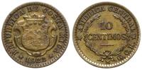 10 centimos 1922, San Jose, z literami G.C.R. (G