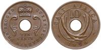 10 centów 1956, Londyn, brąz, piękne, KM 38
