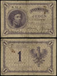 1 złoty 28.02.1919, seria 94 A 003078, wielokrot