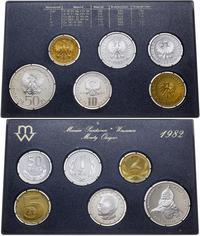 Polska, zestaw rocznikowy monet, 1982