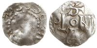 denar 936-973, Krzyż prosty z kulkami w kątach, 