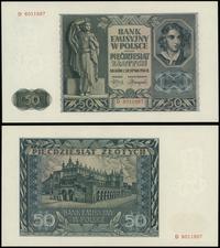 50 złotych 1.08.1941, seria D 6011997, małe zagn