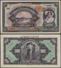 5.000 koron 6.06.1920 / 25.10.1943, WZÓR, seria 