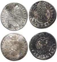 Austria, zestaw: 3 krajcary 1705 Praga (Leopold I) i 3 krajcary 1708 Kutná Hora (Józef I)