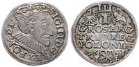 trojak 1591, Poznań, szeroka twarz króla, Iger P