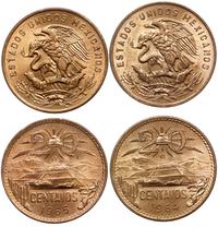 zestaw: 2 x 20 centavos 1964 i 1965, Meksyk, brą