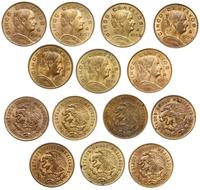 zestaw: 7 x 5 centavos 1956-1962, Meksyk, brąz, 