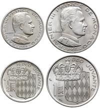 zestaw: 1 frank 1966 i 1/2 franka 1965, Paryż, n