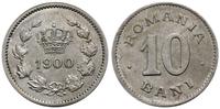10 bani 1900, Bruksela, miedzionikiel, lekko czy