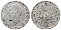 50 bani 1911, Hamburg, srebro "835" 2.45 g, rysa