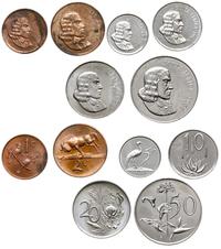 zestaw: 1, 2, 5, 10, 20, 50 centów 1966, brąz i 