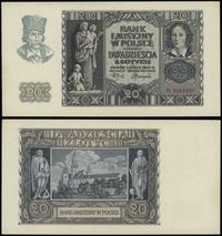 20 złotych 1.03.1940, seria H, numeracja 2065997