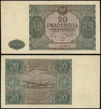 20 złotych 15.05.1946, seria G, numeracja 202661