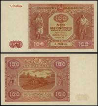 100 złotych 15.05.1946, seria D, numeracja 02059