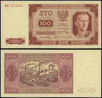 100 złotych 1.07.1948, seria KR, numeracja 47453