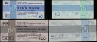 Niemcy, zestaw bonów: 10 i 500 marek, 1979