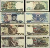 Indonezja, zestaw: 500, 1.000 i 2 x 5.000 rupii, 1988 / 1987 / 1992