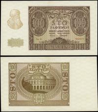 100 złotych 1.03.1940, seria D, numeracja 765937