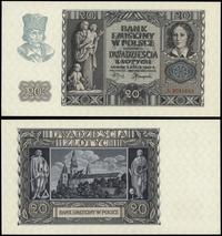 20 złotych 1.03.1940, seria A, numeracja 8041644