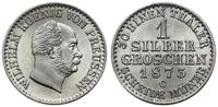 1 grosz srebrny 1873/C, Frankfurt, piękny, AKS 1