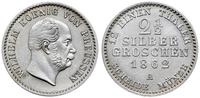 2 1/2 grosza srebrnego 1862/A, Berlin, lekko prz