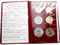 zestaw monet z rocznika 1970 o nominałach: 1, 5,
