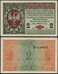2 marki polskie 9.12.1916, B.1329657, piękne, MI