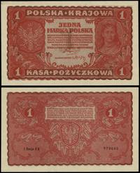 1 marka polska 23.08.1919, I Serja CX - 578682, 