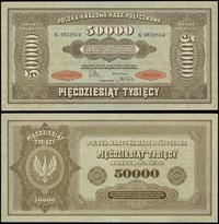 50.000 marek polskich 10.10.1922, seria K, numer