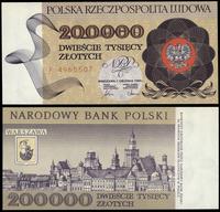 200.000 złotych 1.12.1989, seria F numeracja 496