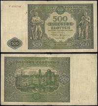 500 złotych 15.01.1946, seria F 9747748, wielokr