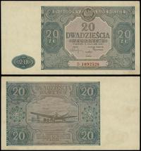 20 złotych 15.05.1946, seria D 1092528, druk w k
