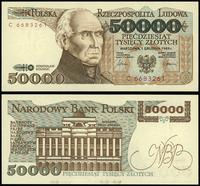 50.000 złotych 1.12.1989, seria C 6683261, niewi