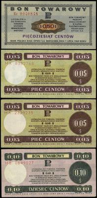 zestaw bonów PKO, kserokopia 50 centów 1.07.1969