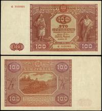 100 złotych 15.05.1946, seria G, numeracja 91099