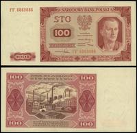 100 złotych  1.07.1948, seria FF, numeracja 6069