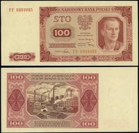 100 złotych  1.07.1948, seria FF, numeracja 6069