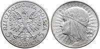 5 złotych 1932, Londyn, głowa kobiety w czepcu, 